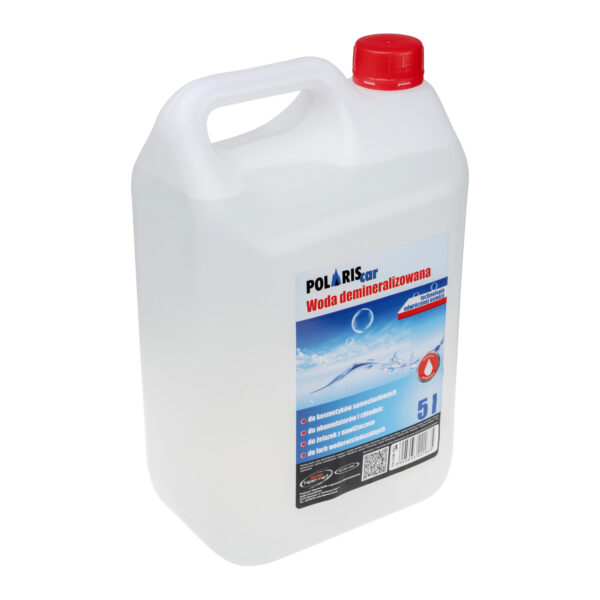 Woda demineralizowana (Polariscar) 5L x 120 (600 litrów) - obrazek 2